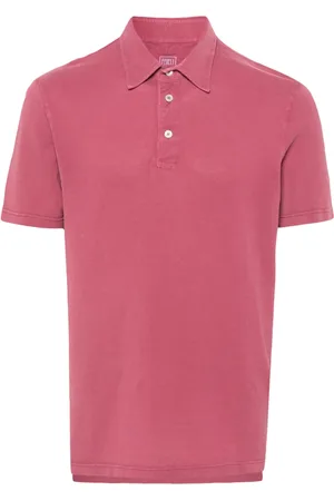 FEDELI Piqu??-weave polo shirt