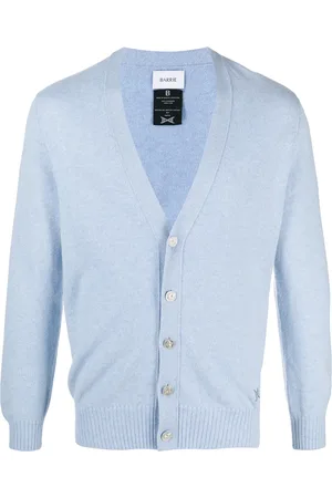 Barrie Logo appliqué cashmere cardigan