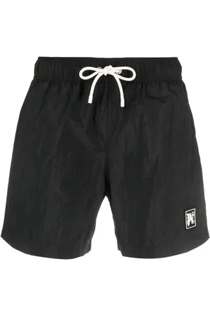 Palm Angels Monogram-appliqu� swim shorts