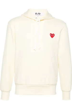 Comme des Garçons Heart-patch hoodie