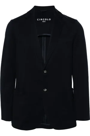 Circolo Single-breasted piqué blazer