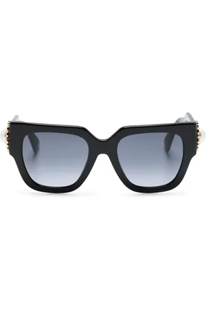 Moschino Square-frame logo-appliqué sunglasses