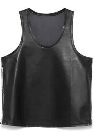 Comme des Garçons Faux-leather tank top