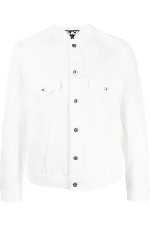 Comme des Garçons Raw-cut hem shirt jacket