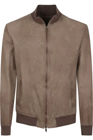 SALVATORE SANTORO Suede bomber jacket