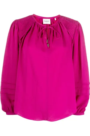 Marant Etoile Lamaya tie-neck blouse