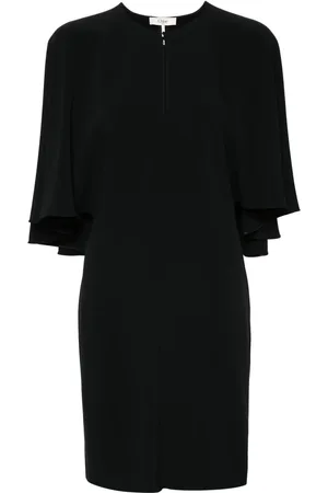 Chloé Draped-detail cady mini dress