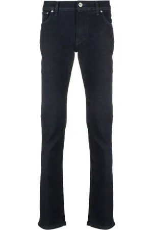corneliani Logo-appliqué straight-leg jeans