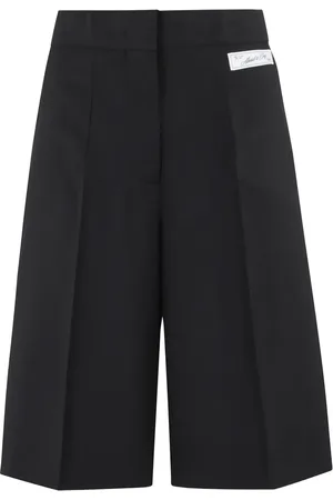 ERIKA CAVALLINI Logo-patch shorts
