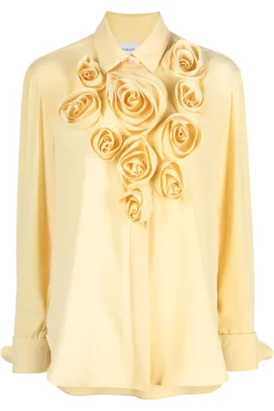 Viktor & Rolf Crepe floral-appliqué shirt