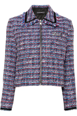 Karl Lagerfeld Bouclé cropped jacket