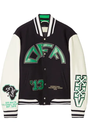 OFF-WHITE Logo-appliqué bomber jacket