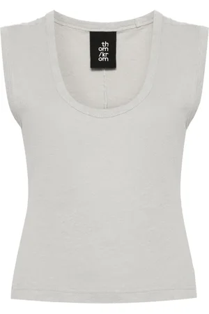 THOM KROM Riibed mélange top