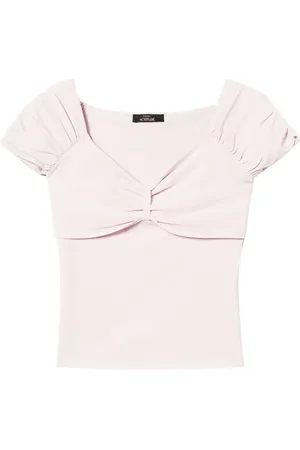 Twin-Set Gathered-detail top