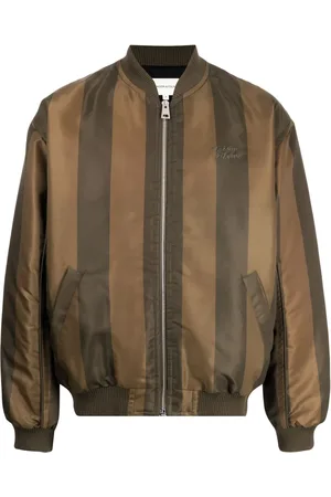 Maison Kitsuné Striped bomber jacket