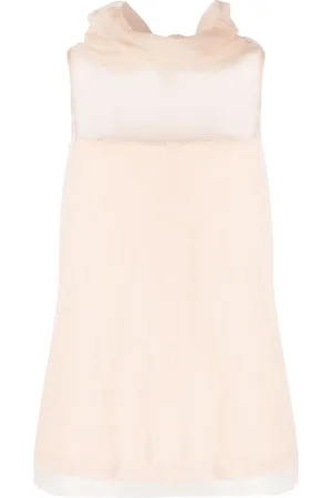 Fabiana Filippi Roll-neck tulle top