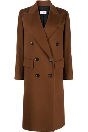 ALBERTO BIANI Double-breasted virgin-wool coat