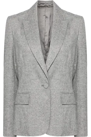 N.PEAL Wool-blend single-breasted blazer