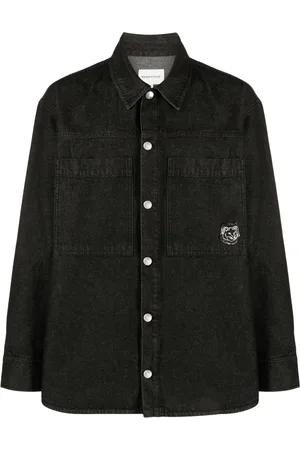 Maison Kitsuné Tiger Head cotton shirt jacket