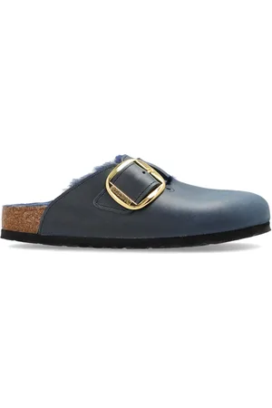 Birkenstock Boston Big Buckle Shearling mules