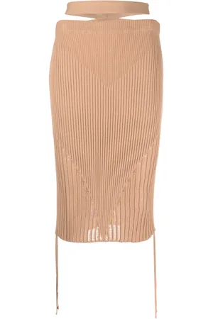 ANDREADAMO Ribbed-knit pencil skirt