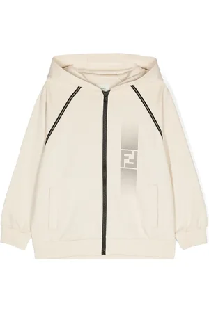 Fendi Logo-print zip-up hoodie