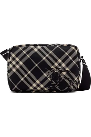 Burberry EKD-appliqu?? checked crossbody bag