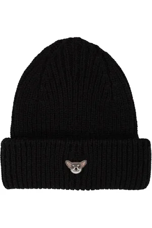PELO FOUNDATION Dog-appliqué beanie