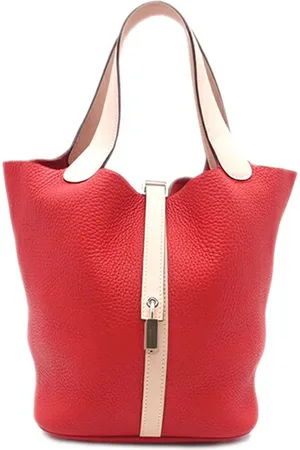 Hermès 2016 Bicolor Clemence and Swift Picotin Lock 22 handbag