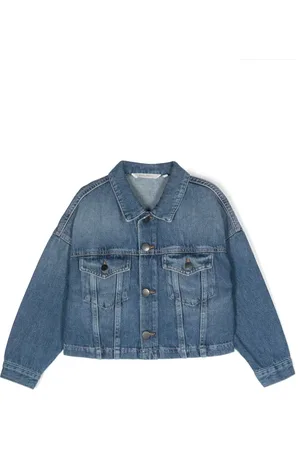 Palm Angels Logo-appliqu?? denim jacket