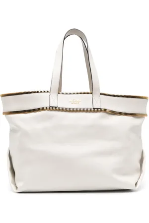 Moschino Zip-detail leather tote bag