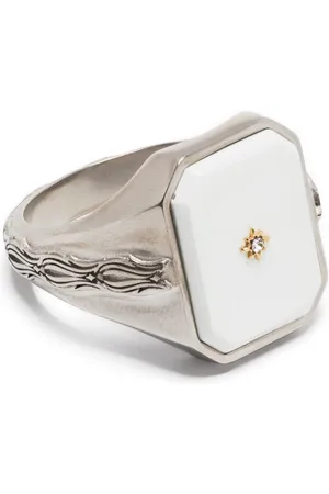 Maison Margiela Diamanté-embellished signet ring
