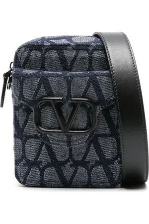 VALENTINO GARAVANI Small Locò denim messenger bag