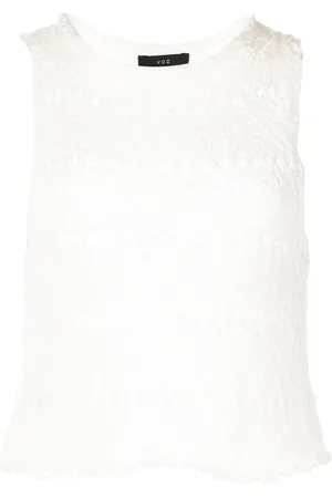 Voz Flammé knitted crop top