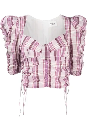 Isabel Marant Checked printed top