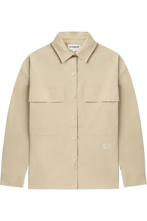 Chocoolate Logo-appliqué flap-pocket shirt
