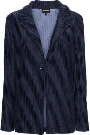 Giorgio Armani Plissé-effect blazer