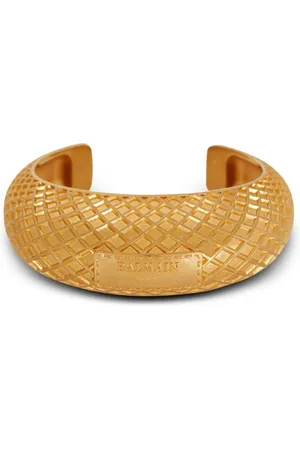 Balmain Signature Mesh logo-engraved bracelet
