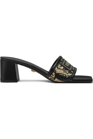 VERSACE Theia Barocco 55mm raffia sandals
