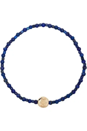 LUIS MORAIS 14kt yellow gold Good Luck beaded bracelet