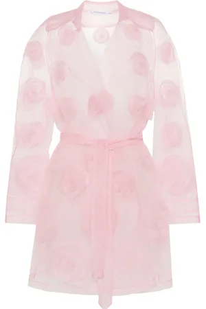 Viktor & Rolf Rose-appliqué tule coat