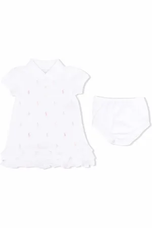 Ralph Lauren Logo-embroidered cotton dress