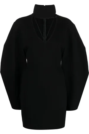 ANDREADAMO Cut-out wide-sleeve dress