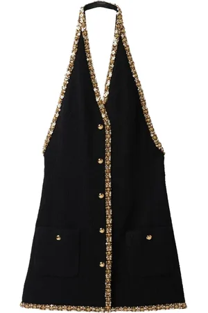 Miu Miu Embroidered tweed minidress