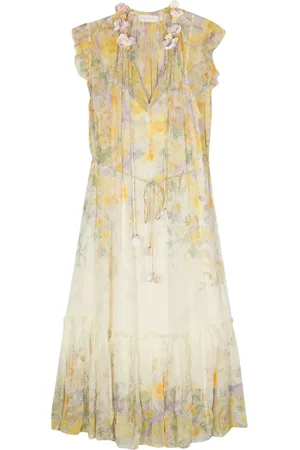 ZIMMERMANN Harmony floral-appliqué dress