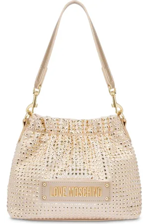 Moschino Logo-plaque studded cross body bag