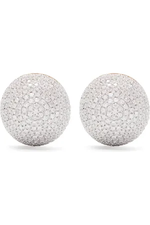 YVONNE LÉON 9kt yellow and white Boule Disco diamond earrings