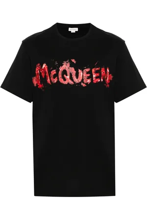 Alexander McQueen Logo graffiti-print t-shirt