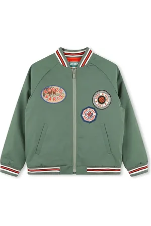 Kenzo Logo-appliqué bomber jacket