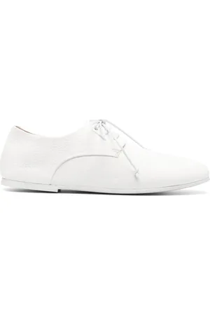 MARSÈLL Pebbled leather lace-up oxfords